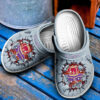 Sabots Crown Royal Logo Breaking Wall Pattern Crocs Classic Clogs Shoes In Gray -  Clog