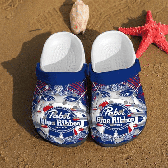Sabots Pabst Blue Ribbon Drink Crocs Classic Clogs Shoes - Clog