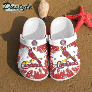 Sabots St Louis Cardinals Logo Pattern Crocs Classic Clogs Shoes In Red & White -  Clog