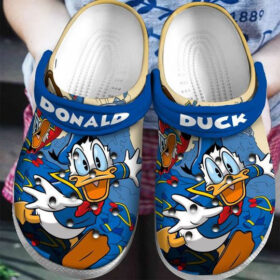 Sabots Donald Dusk W Bow Pattern Crocs Classic Clogs Shoes In Blue & Orange –  Clog