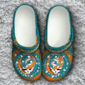 Sabots Miami Dolphins Grateful Dead Crocs Classic Clogs Shoes –  Clog