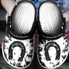 Sabots Herradura Logo Pattern Crocs Classic Clogs Shoes In White & Black –  Clog