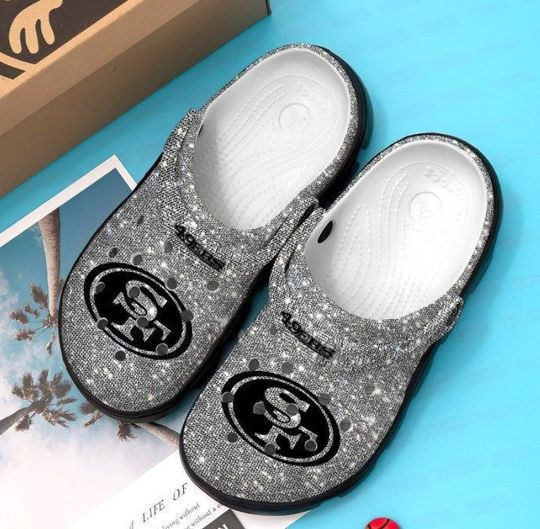 Sabots San Francisco 49ers Bling Bling Background Crocs Classic Clogs Shoes - Clog