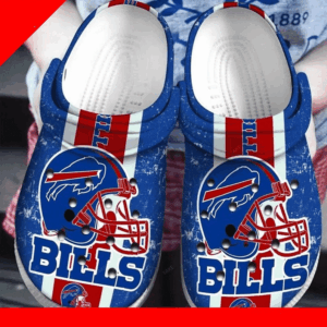 Sabots Buffalo Bills Helmet Pattern Crocs Classic Clogs Shoes In Blue -  Clog