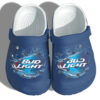 Sabots Bud Light Beer Logo Crocs Classic Clogs Shoes In Navy -  Clog