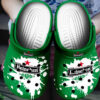 Sabots Heineken Beer Logo Splatter Pattern Crocs Classic Clogs Shoes In Green -  Clog