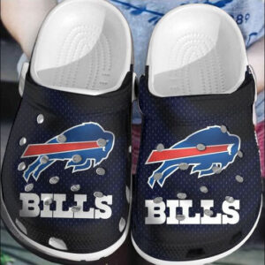 Sabots Buffalow Bills Logo Crocs Classic Clogs Shoes In Navy -  Clog