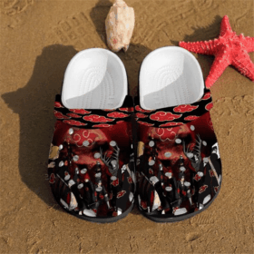 Sabots Akatsuki Naruto Anime Crocs Classic Clogs Shoes In Black –  Clog