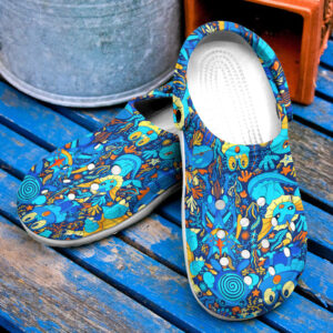 Sabots Anime Pokemon Water Seamless Pattern Crocs Classic Clogs Shoes -  Clog