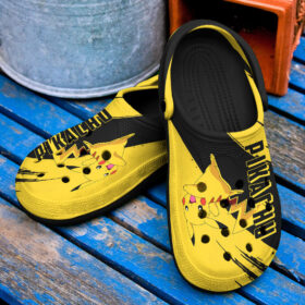 Sabots Pikachu Chubby Rodent Pokemon Cute Crocs Classic Clogs Shoes In Yellow Black –  Clog