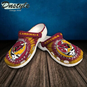 Sabots Arizona Cardinals Skull Pattern Crocs Classic Clogs Shoes In Orange & Red -  Clog