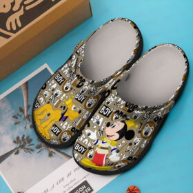 Sabots Mickey Disney W Animal Pattern Crocs Classic Clogs Shoes In Black & Orange –  Clog