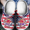 Sabots Crown Royal Logo Amercan Flag Breaking Pattern Crocs Classic Clogs Shoes -  Clog