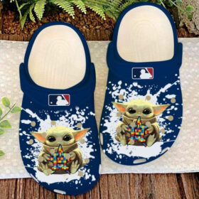 Sabots Baby Yoda Autism Star Houston Astros Crocs Classic Clogs Shoes In Blue –  Clog