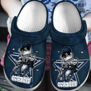 Sabots Dallas Cowboys Star Pattern Crocs Classic Clogs Shoes In Dark Blue -  Clog
