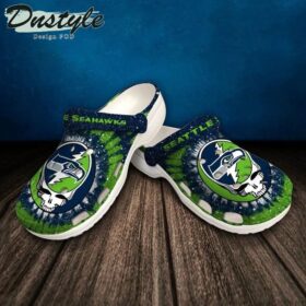 Sabots Seattle Seahawks Skull Pattern Crocs Classic Clogs Shoes In Blue & Green –  Clog