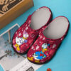 Sabots Disney Dusk W Heart Pattern Crocs Classic Clogs Shoes In White & Red -  Clog