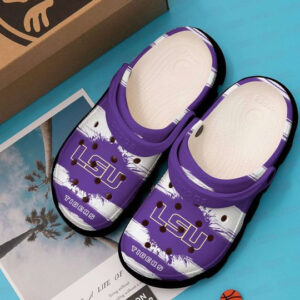 Sabots LSU Tiger Logo Stripe Crocs Classic Clogs Shoes In Purple -  Clog