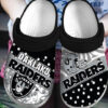 Sabots Oakland Raiders Helmet Logo Crocs Classic Clogs Shoes In Black Gray -  Clog