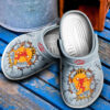 Sabots Fireball Logo Breaking Pattern Crocs Classic Clogs Shoes In Gray -  Clog
