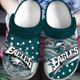 Sabots Philadelphia Eagles Logo Pattern Crocs Classic Clogs Shoes In Dark Green –  Clog