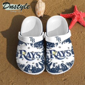 Sabots Tampa Bay Rays Logo Pattern Crocs Classic Clogs Shoes In White & Blue –  Clog