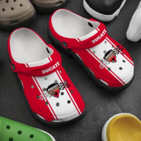 Sabots Ducati Logo In Red Crocs Crocband Clog Comfortable Water Shoes –  Clog