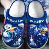 Sabots Donald Daisy Dusk W Water Pattern Crocs Classic Clogs Shoes In Blue -  Clog