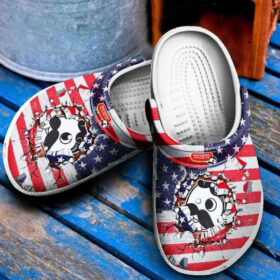 Sabots National Bohemian Broken American Flag Crocs Classic Clogs Shoes –  Clog