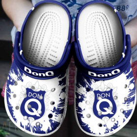 Sabots Don Q Logo Floral Pattern Crocs Classic Clogs Shoes In Blue & White –  Clog