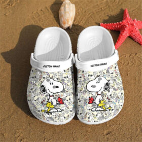 Sabots Snoopy Cute Crocs Crocband Clog Comfortable Water Shoes In White –  Clog