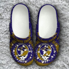 Sabots Baltimore Ravens Logo Grateful Dead Pattern Crocs Classic Clogs Shoes –  Clog
