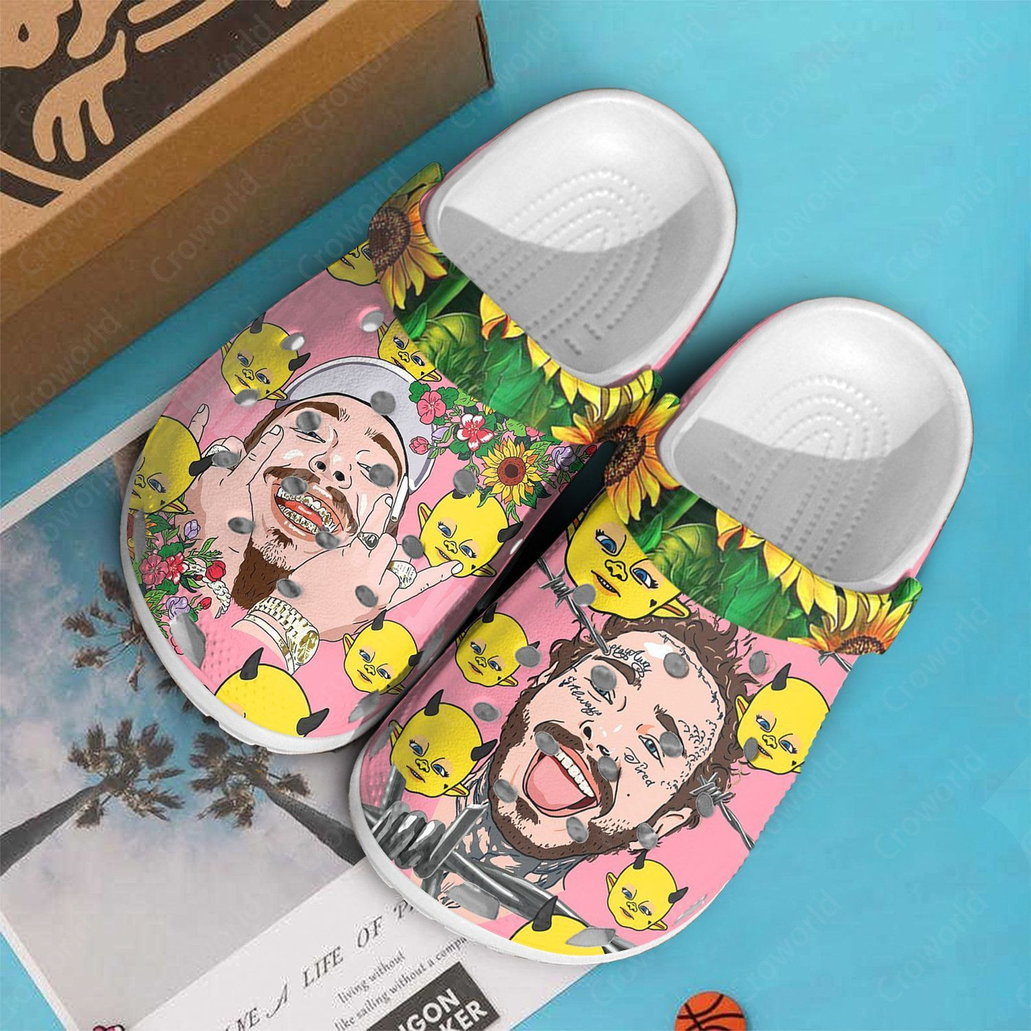 Sabots Post Malone High Quality Crocs Crocband Clog Comfortable Water Shoes - Clog