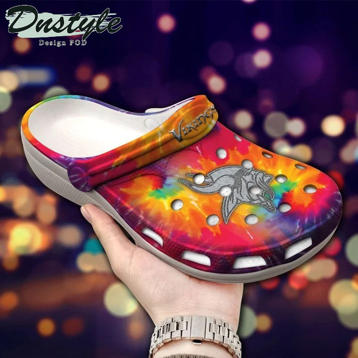 Sabots Minnesota Vikings Logo Pattern Crocs Classic Clogs Shoes In Light Colors - Clog