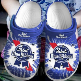 Sabots Pabst Blue Ribbon Logo Pattern Crocs Classic Clogs Shoes With The Lights –  Clog