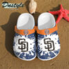 Sabots San Diego Padres Logo Pattern Crocs Classic Clogs Shoes In Blue & White -  Clog