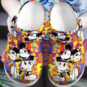Sabots Mickey Mouse Disney Comic Pattern Crocs Classic Clogs Shoes In Colorful -  Clog