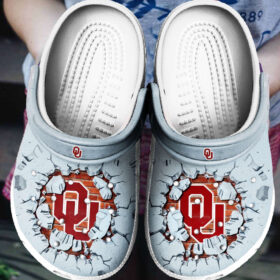 Sabots Oklahoma Sooners Tide Logo Pattern Crocs Classic Clogs Shoes In Red & Blue –  Clog