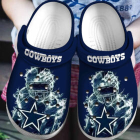 Sabots Dallas Cowboys Robot Pattern Crocs Classic Clogs Shoes In Dark Blue –  Clog