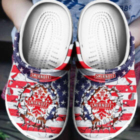 Sabots Smirnoff Broken Wall American Flag Crocs Crocband Clog Comfortable Water Shoes –  Clog