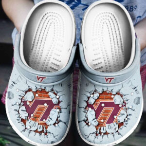 Sabots Virginia Tech Hokies Tide Crocs Classic Clogs Shoes In Gray -  Clog