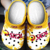 Sabots Skol Lager Beer Splattern Pattern Crocs Classic Clogs Shoes In Yellow -  Clog