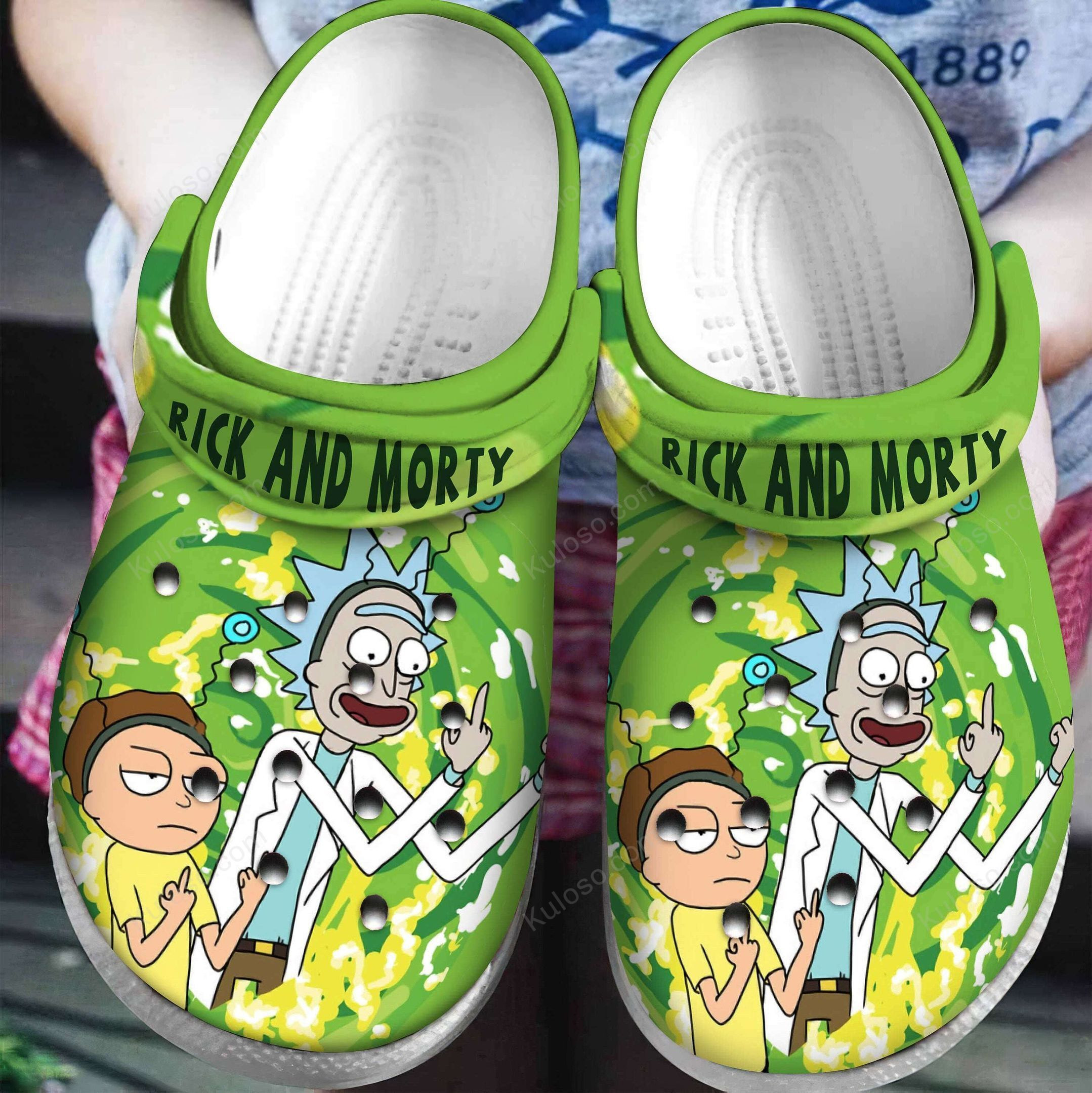 Sabots Rick And Morty Cartoon Crocs Crocband Clog Comfortable Water Shoes - Clog