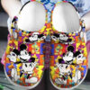 Sabots Mickey Mouse Stickers Pattern Crocs Classic Clogs Shoes In Colorful -  Clog