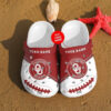 Sabots Oklahoma Sooners Logo Pattern Crocs Classic Clogs Shoes In Red & White -  Clog