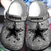 Sabots Dallas Cowboys Crocs Crocband Clog Comfortable Water Shoes In Silver -  Clog