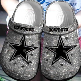 Sabots Dallas Cowboys Crocs Crocband Clog Comfortable Water Shoes In Silver –  Clog