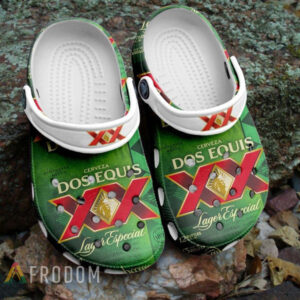 Sabots Dos Equis Logo Pattern Crocs Classic Clogs Shoes In Green & Red -  Clog