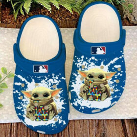 Sabots Baby Yoda Los Angeles Dodgers Crocs Classic Clogs Shoes In Blue –  Clog