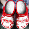 Sabots Beefeater Gin Logo Splatter Pattern Crocs Classic Clogs Shoes In Red -  Clog